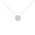 Autre Marque Collana in diamanti K10WG Argento