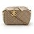 Camera Bolso de hombro de piel Chanel Coco Mark Dorado