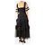 Needle & Thread Gestuftes Tüllkleid in Schwarz - size UK 8 - Ansicht 2