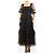 Needle & Thread Gestuftes Tüllkleid in Schwarz - size UK 8 - Ansicht 3