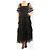 Needle & Thread Gestuftes Tüllkleid in Schwarz - size UK 8 - Ansicht 4