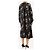 Céline Abito floreale in seta nera - size UK 8 Nero - vista 2