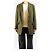 Autre Marque Blazer de tweed de lana verde - size UK 10 - vista 4