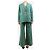 Autre Marque Set giacca e pantaloni in velluto a coste verde - size UK 10 - vista 3