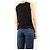 Giorgio Armani Top negro sin mangas con botones frontales - size UK 16 - vista 2