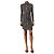 Diane Von Furstenberg Mini abito a righe nero - size UK 4