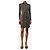 Diane Von Furstenberg Mini abito a righe nero - size UK 4 - vista 3
