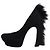 Saint Laurent Talons compensés en daim noir - taille EU 38 (UK 5)