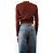 Paige Jeans Pullover mit Puffärmeln in Dunkelbraun - size XS - Ansicht 2