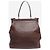 Giorgio Armani Borsa tote in pelle con struttura marrone - vista 2