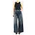 Autre Marque Vaqueros wide-leg azules - size UK 10 - vista 2