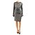 Roland Mouret Graues Wollkleid Midi - size UK 14