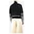 Victoria Beckham Schwarz-weißer Wollpullover - Größe XL - Ansicht 2