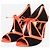 Rupert Sanderson Sandalias peep-toe neón negras - talla EU 39.5 Negro - vista 2