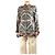 Etro Blusa de seda paisley negra - size UK 8 Negro