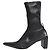 Jil Sander Schwarze spitze Stiefeletten - Größe EU 38 (UK 5)