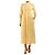 Autre Marque Vestido midi amarillo de broderie anglaise - size UK 12