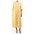 Autre Marque Vestido midi amarillo de broderie anglaise - size UK 12 - vista 3