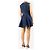 Self portrait Vestido mini skater de denim azul - size UK 12 - vista 2