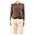 Eric Bompard Braune Vintage-Kaschmirhemden - Größe M - Ansicht 3