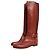 Ralph Lauren Stivali alti in pelle marrone - size UK 6.5