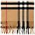 Burberry Sciarpa classica a quadri in cashmere marrone