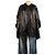 Moncler Parka con capucha de vinilo negro - size UK 12