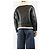 Yves Salomon Giacca biker in shearling nera - size UK 8 Nero - view 2