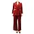 Maliparmi Completo due pezzi in velluto rosso - size L