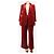 Maliparmi Completo due pezzi in velluto rosso - size L - vista 4