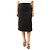 Autre Marque Falda midi de denim negra deshilachada - size UK 10 Negro