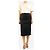 Autre Marque Falda midi de denim negra deshilachada - size UK 10 Negro - vista 2