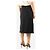 Autre Marque Falda midi de denim negra deshilachada - size UK 10 Negro - vista 3