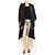 Autre Marque Copricostume in misto seta nero - size S - vista 3