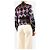 Diane Von Furstenberg Top escotado de seda morada con estampado geométrico - size UK 8 Púrpura - vista 2