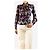 Diane Von Furstenberg Top escotado de seda morada con estampado geométrico - size UK 8 Púrpura - vista 3