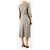 Alexander Mcqueen Brown metallic herringbone dress - size UK 12 Grey - view 2