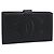 CHANEL COCO Mark Long Wallet Caviar Skin Black Gold CC