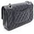 Borsa a tracolla Chanel Matelassé Double Flap Nero - vista 2
