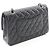 Borsa a tracolla Chanel Matelassé Double Flap Nero - vista 2