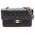 Borsa a tracolla Chanel Matelassé Double Flap Nero