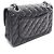 Borsa a tracolla Chanel Matelassé Double Flap Nero - vista 2
