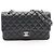 Borsa a tracolla Chanel Matelassé Double Flap Nero
