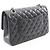 Borsa a tracolla Chanel Matelassé Double Flap Nero - vista 2