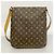 Louis Vuitton Monogram Musette Schultertasche Braun - Ansicht 12