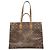 Borsa Tote Louis Vuitton Monogram Giant Reverse OnTheGo GM Marrone