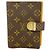 Louis Vuitton Monogram Agenda PM Notebook Cover Brown Grey