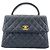 Borsa a mano Chanel Matelassé Medium in nero