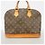Borsa a mano Louis Vuitton Alma Monogram M51130 Marrone - vista 10