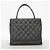 Timeless Borsa Tote Chanel in vitello martellato nero - vista 11